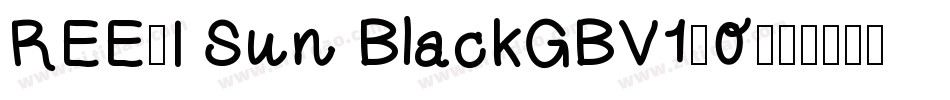 REE]I Sun BlackGBV1.0字体转换